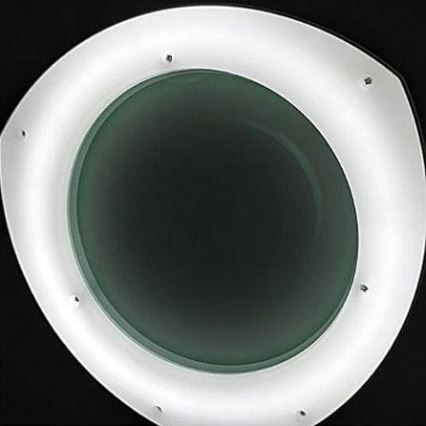 Candeeiro de mesa regulável com uma lupa e clipe LED/8W/12/230V