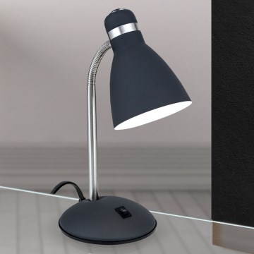 Candeeiro de mesa SCHOOL 1xE27/40W/230V preto/cromado mate