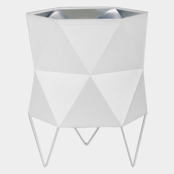 Candeeiro de mesa SIRO 1xE27/15W/230V branco/prateado