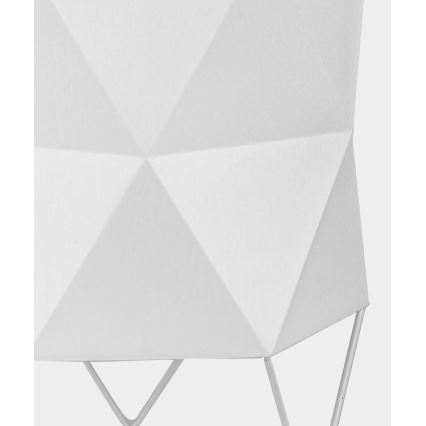 Candeeiro de mesa SIRO 1xE27/15W/230V branco/prateado