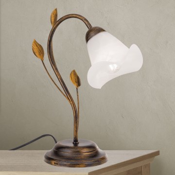 Candeeiro de mesa SISI 1xE14/40W/230V bronze/pátina