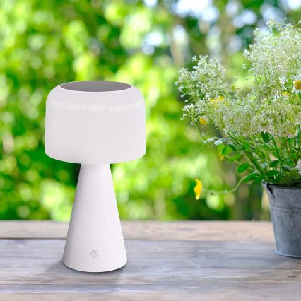 Candeeiro de mesa solar regulável LED LIMA LED/3,7V 1800 mAh 3000/4000/5000K IP44 branco
