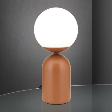 Candeeiro de mesa STANLEY 1xE14/25W/230V cerâmica/castanho