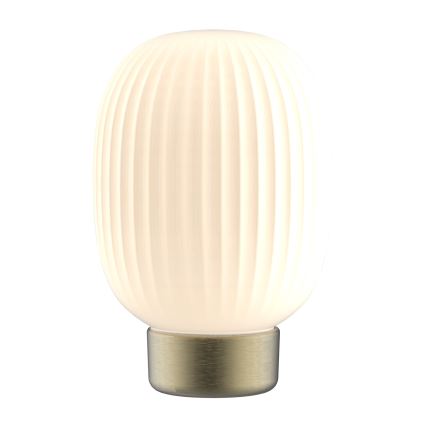 Candeeiro de mesa táctil LED com regulação LATTE LED/1,8W/5V USB 2000 mAh dourado/branco