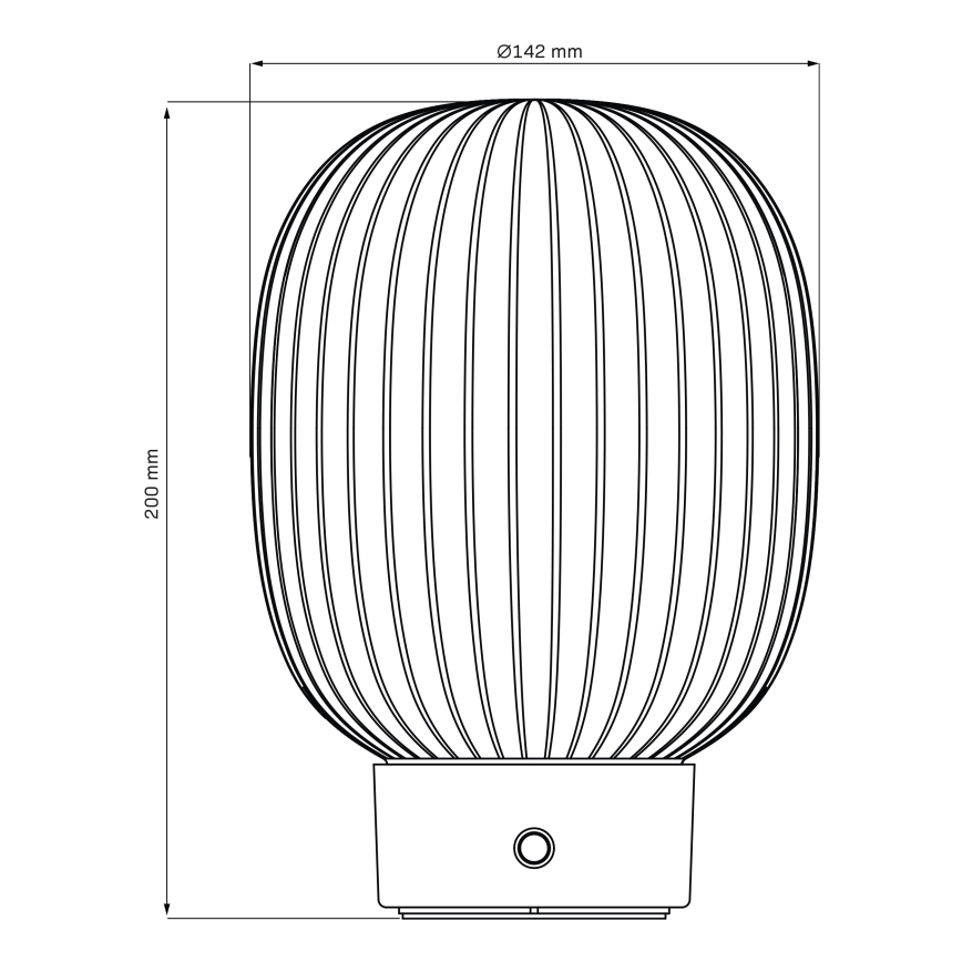 Candeeiro de mesa táctil LED com regulação LATTE LED/1,8W/5V USB 2000 mAh dourado/branco
