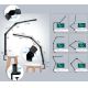 Candeeiro de mesa táctil LED com regulação LED/12W/230V 3000/4000/5000/6500K CRI 92 preto