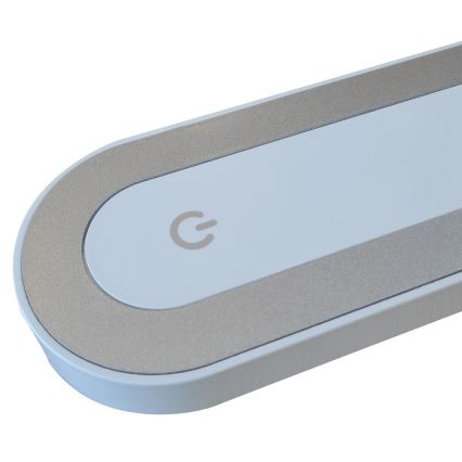 Candeeiro de mesa táctil LED com regulação MADERA LED/7W/230V USB branco