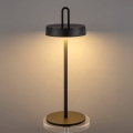Candeeiro de mesa táctil recarregável LED regulável para exteriores SHINE LED/1,5W/3,7V 3000 mAh IP44 preto