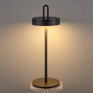 Candeeiro de mesa táctil recarregável LED regulável para exteriores SHINE LED/1,5W/3,7V 3000 mAh IP44 preto