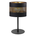 Candeeiro de mesa TAGO 1xE27/15W/230V preto/dourado