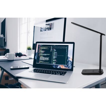 Candeeiro de mesa tátil LED com dimmer/6W/230V 3000/4000/6000K preto