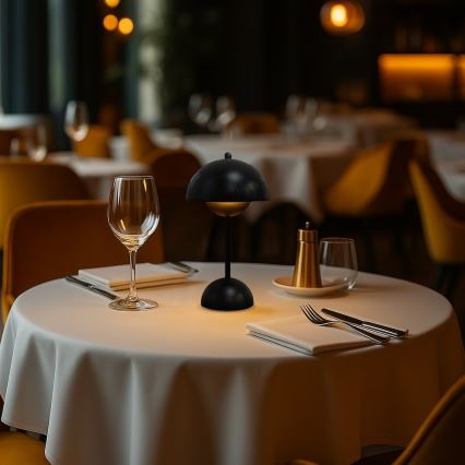 Candeeiro de Mesa Tátil LED Recarregável COSTA LED/3W/5V 2400 mAh 3000-6000K preto