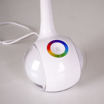 Candeeiro de mesa tátil LED RGBW com regulação COSMOS LED/6,5W/230V branco