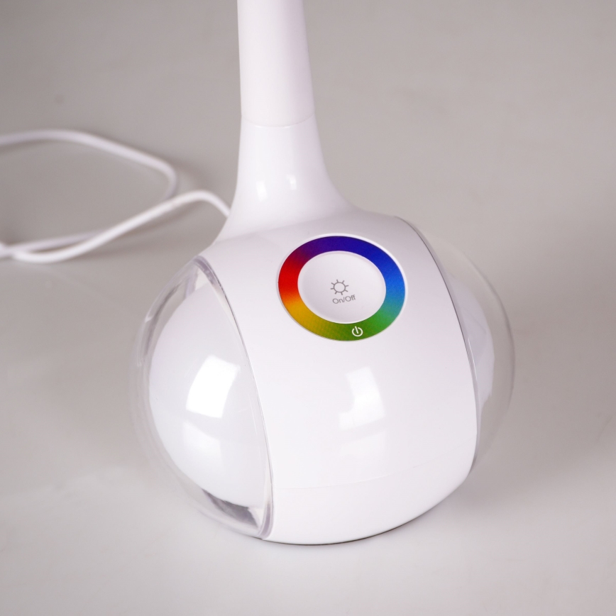 Candeeiro de mesa tátil LED RGBW com regulação COSMOS LED/6,5W/230V branco