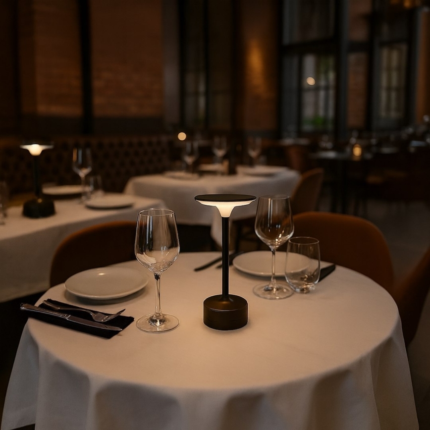 Candeeiro de mesa tátil recarregável TAVOLO LED/2,5W/5V 2400 mAh 3000-6000K preto