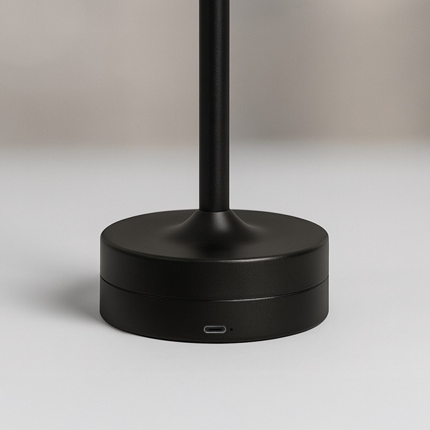 Candeeiro de mesa tátil recarregável TAVOLO LED/2,5W/5V 2400 mAh 3000-6000K preto