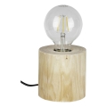 Candeeiro de mesa TRABO 1xE27/25W/230V pinho
