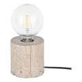 Candeeiro de mesa TRABO 1xE27/25W/230V pinho