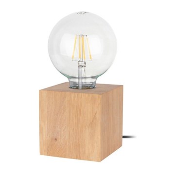 Candeeiro de mesa TRONGO SQUARE 1xE27/25W/230V carvalho