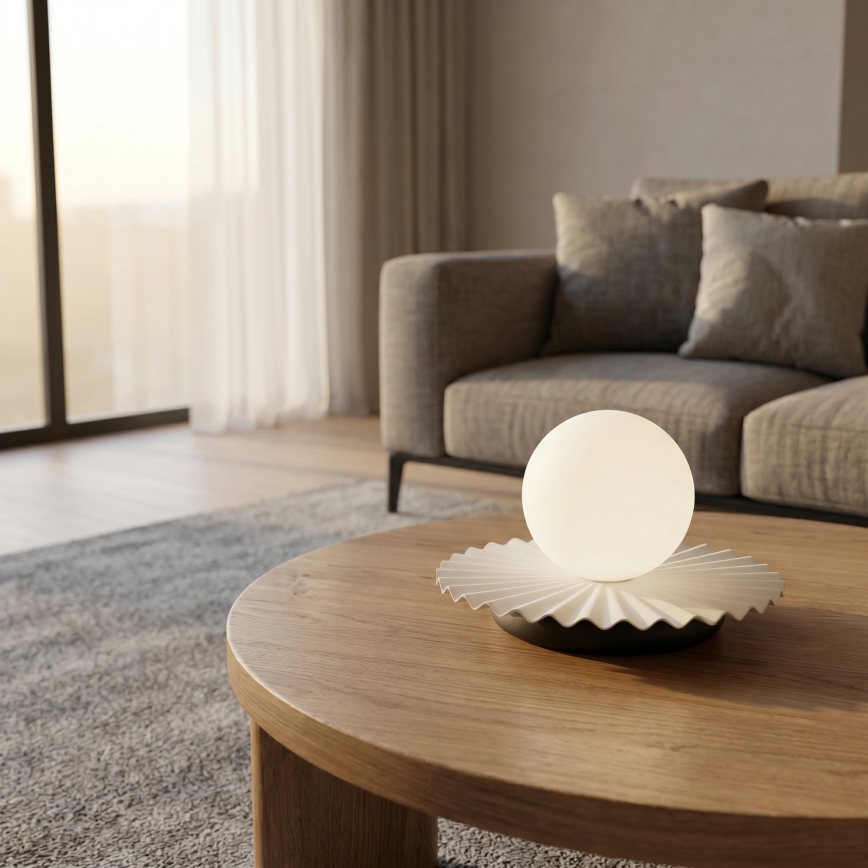 Candeeiro de mesa UMBRA 1xG9/8W/230V branco