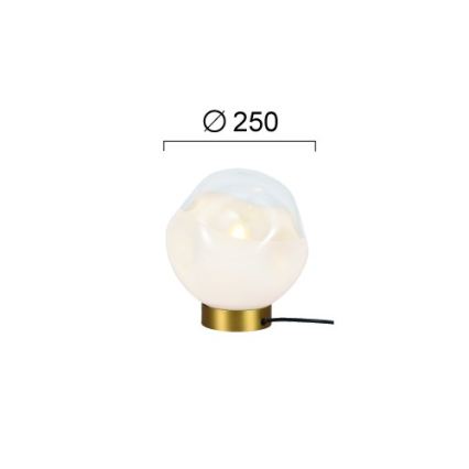 Candeeiro de mesa VANA 1xE27/40W/230V creme/dourado