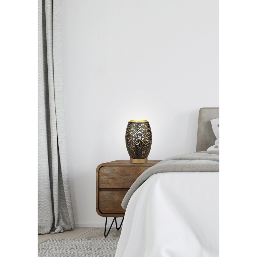 Candeeiro de mesa Venus 1xE27/60W/230V preto/ouro