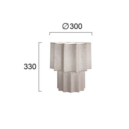 Candeeiro de mesa WAVY 1xE27/14W/230V cinzento