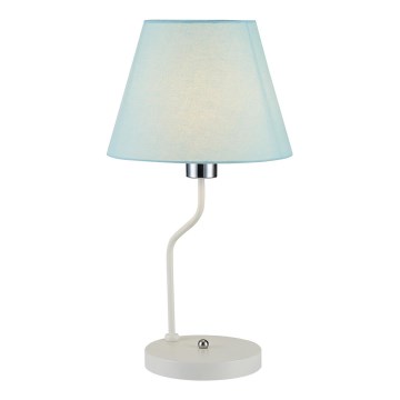 Candeeiro de mesa YORK 1xE14/60W/230V branco/azul