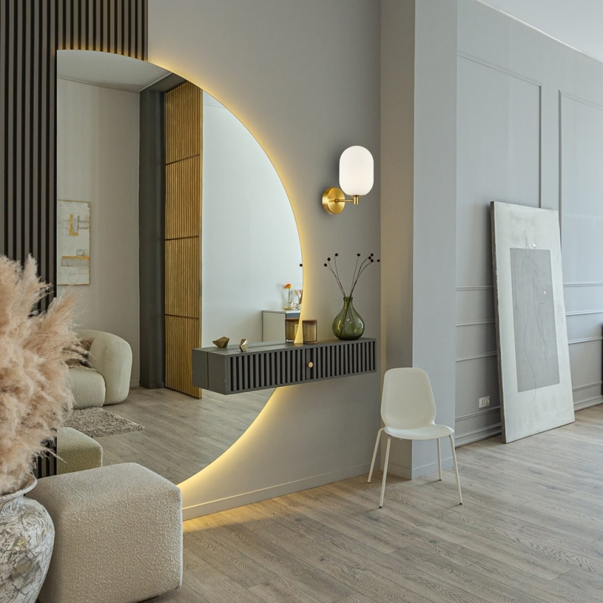 Candeeiro de parede ALIAS 1xG9/8W/230V dourado