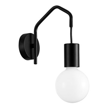 Candeeiro de parede BASSO 1xE27/40W/230V preto