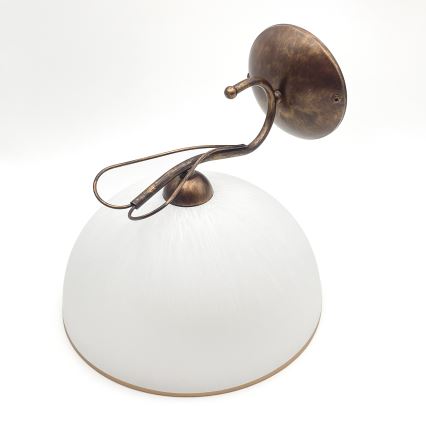 Candeeiro de parede COBRA 1xE27/60W/230V bronze/pátina