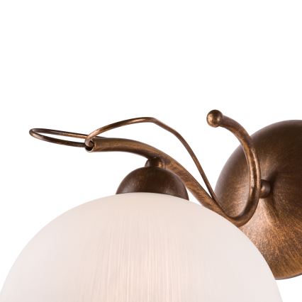 Candeeiro de parede COBRA 1xE27/60W/230V bronze/pátina