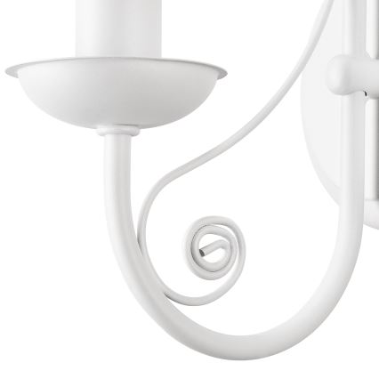 Candeeiro de parede DONATO 1xE14/40W/230V branco