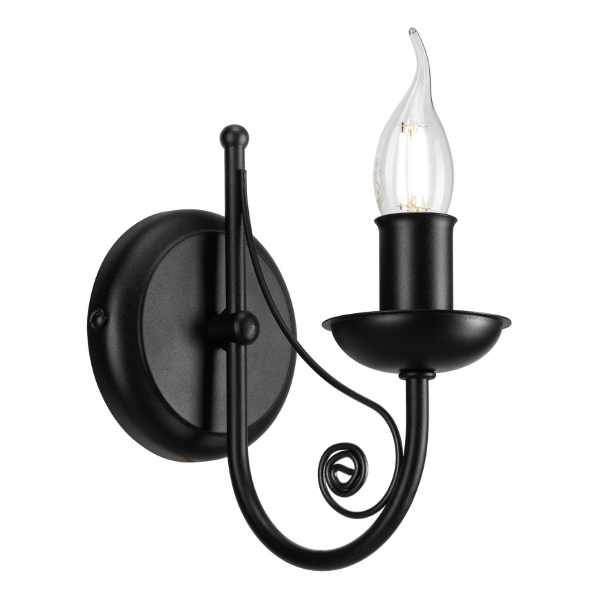 Candeeiro de parede DONATO 1xE14/40W/230V preto