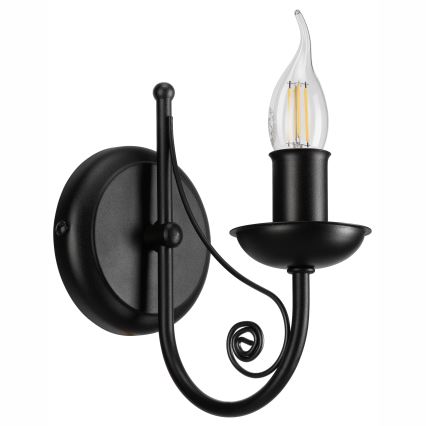 Candeeiro de parede DONATO 1xE14/40W/230V preto