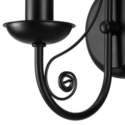 Candeeiro de parede DONATO 1xE14/40W/230V preto