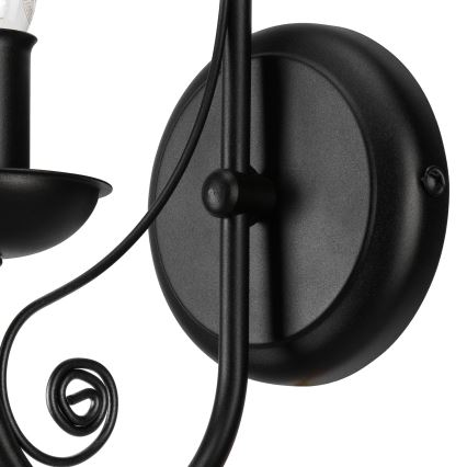 Candeeiro de parede DONATO 1xE14/40W/230V preto