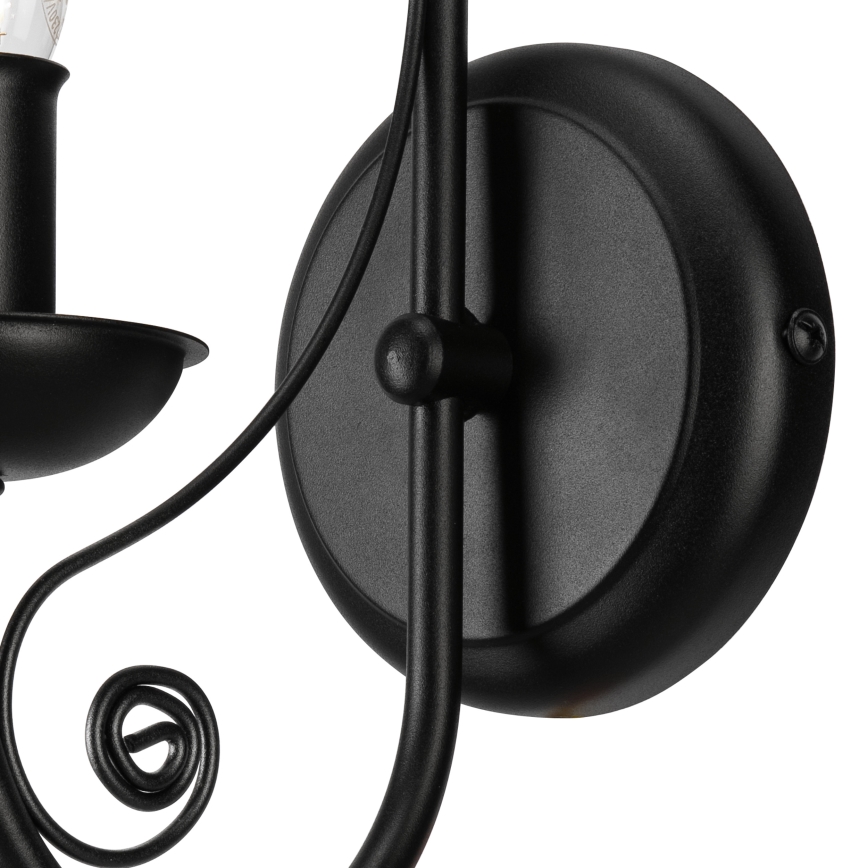 Candeeiro de parede DONATO 1xE14/40W/230V preto