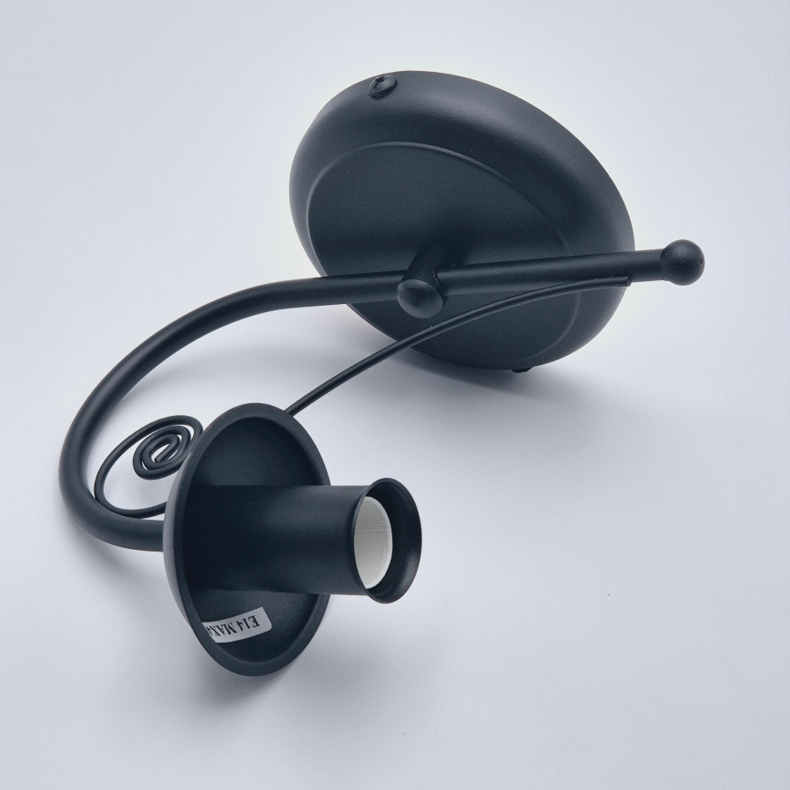 Candeeiro de parede DONATO 1xE14/40W/230V preto