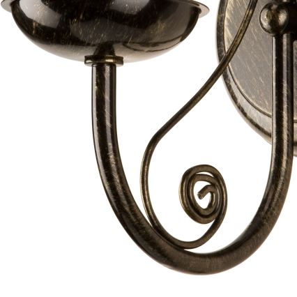 Candeeiro de parede DONATO 1xE14x40W/230V pátina