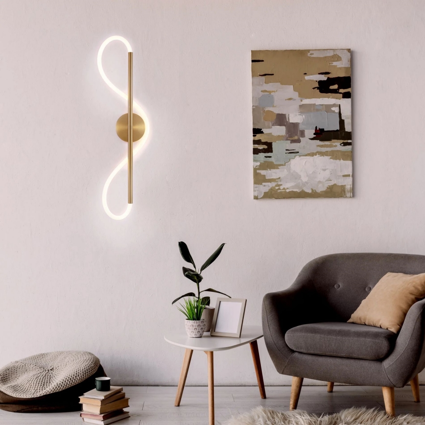 Candeeiro de parede EMMA LED/19W/230V, dourado