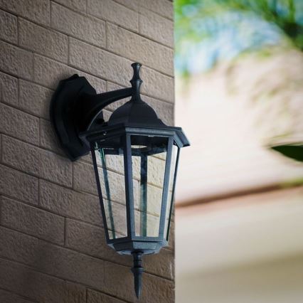 Candeeiro de parede exterior 1xE27/40W/230V IP44 preto