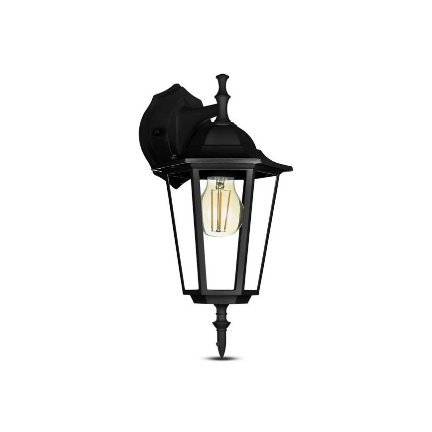 Candeeiro de parede exterior 1xE27/40W/230V IP44 preto