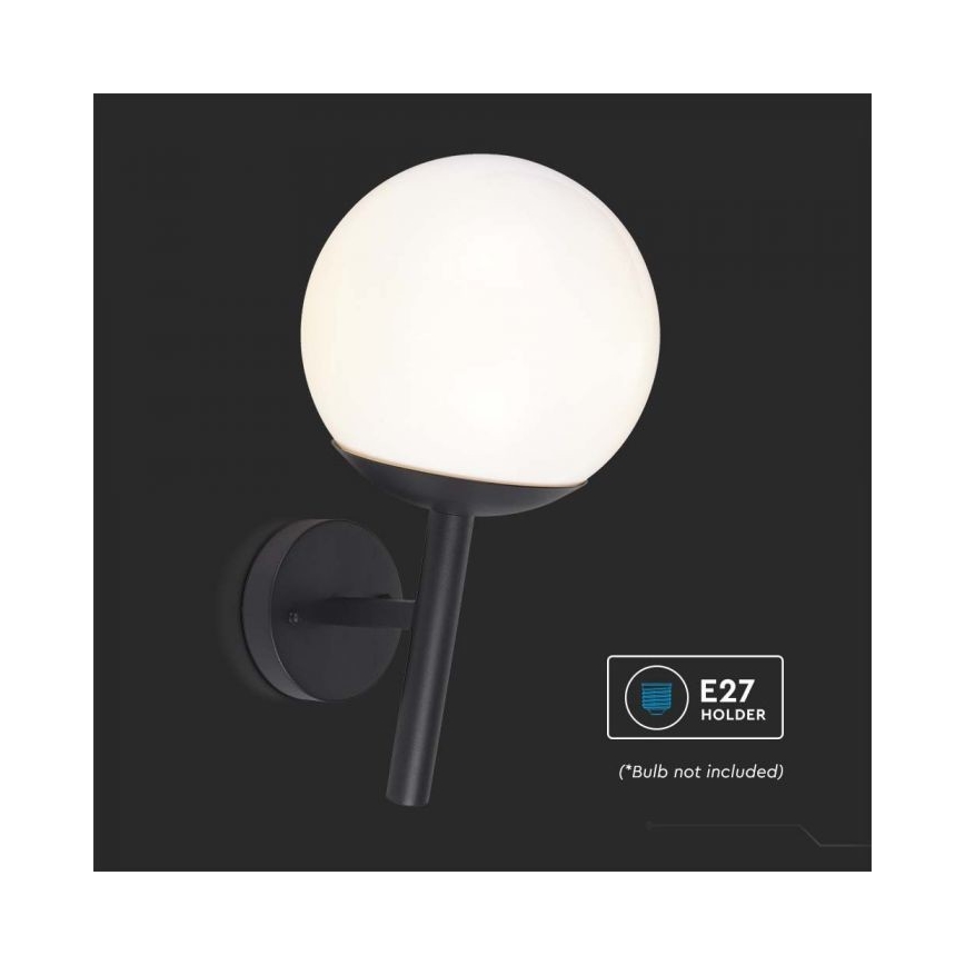 Candeeiro de parede exterior 1xE27/60W/230V IP44 preto