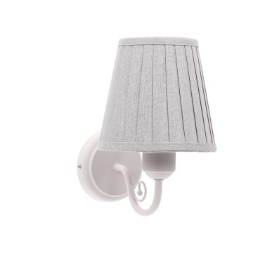 Candeeiro de parede FIREZ 1xE27/40W/230V branco/cinzento