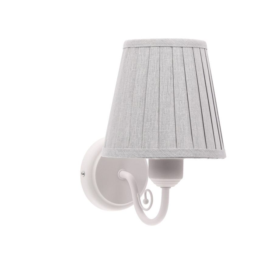 Candeeiro de parede FIREZ 1xE27/40W/230V branco/cinzento