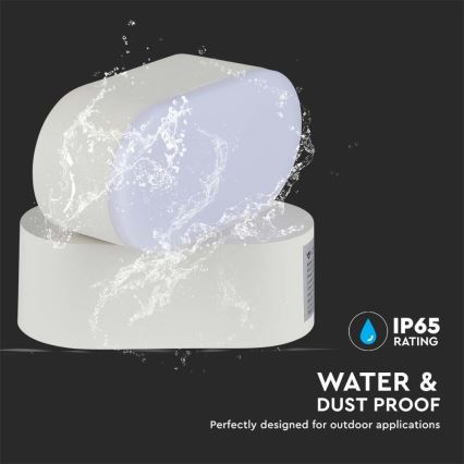 Candeeiro de parede flexível LED para exterior LED/5W/230V 3000K IP65 branco