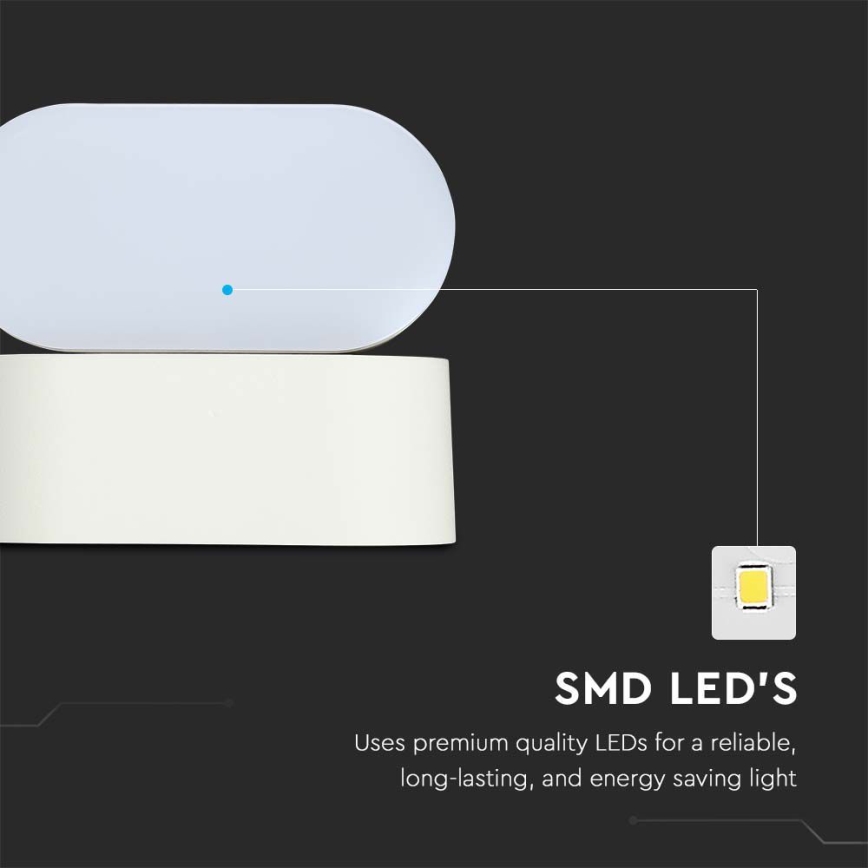 Candeeiro de parede flexível LED para exterior LED/5W/230V 3000K IP65 branco