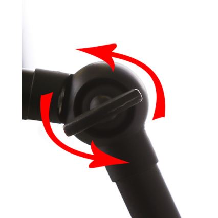 Candeeiro de parede FUNDO 1xE27/40W/230V preto/dourado