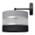 Candeeiro de parede HELEN 1xE27/15W/230V preto/cinzento/prateado